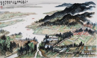  大河流淌大地静穆