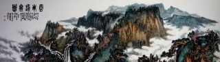  《云峰涌泉图》之局部